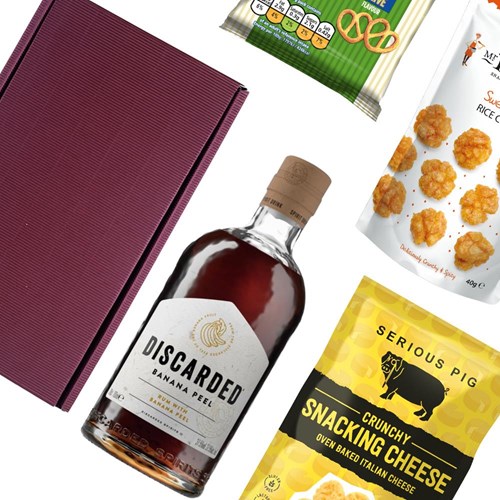 Discarded Banana Peel Rum 70cl Nibbles Hamper